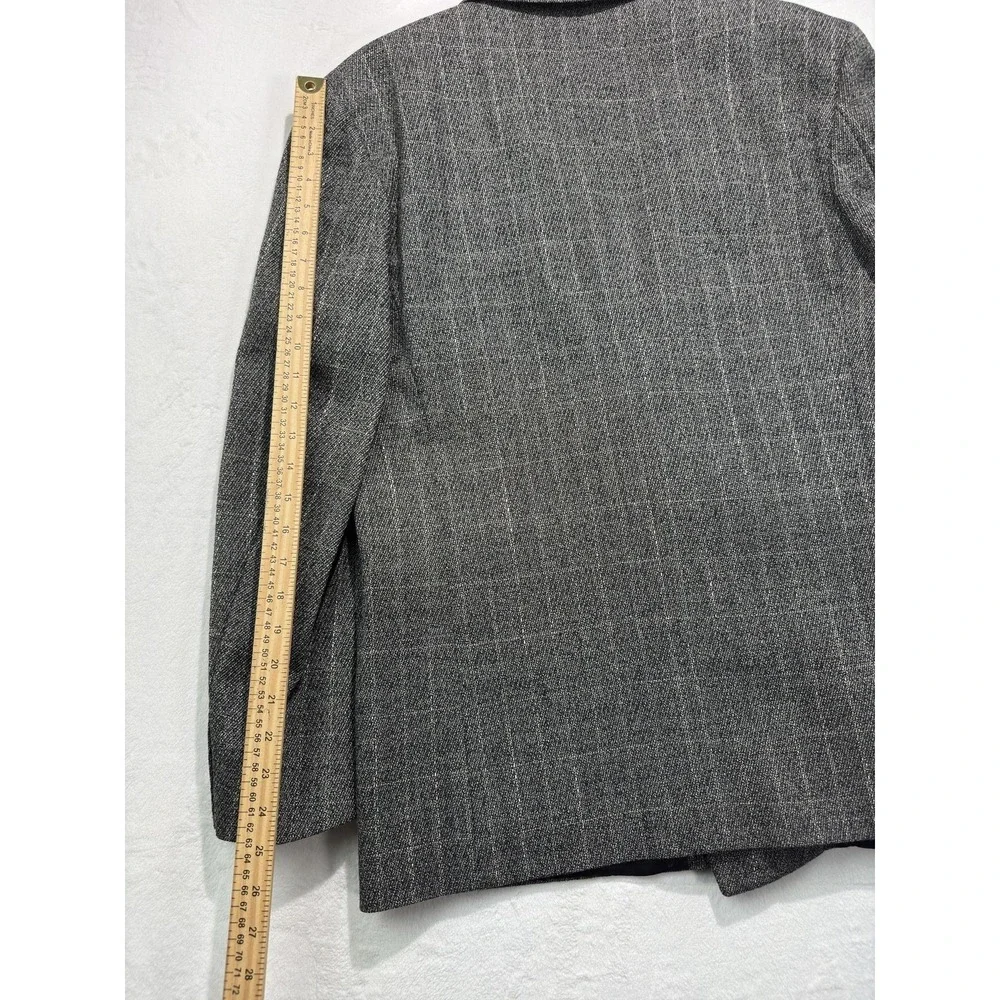 Strathmore Blazer Mens 40 Wool Herringbone Sport Coat Double Breasted Jacket